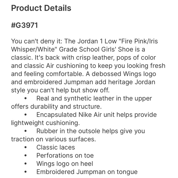 ❤️🩷PERFECT VALENTINE GIFT ❤️🩷
🩷BRAND NEW🩷 Jordan 1 Low Fire Pink (GS) 🔥🩷 - Picture 4 of 5